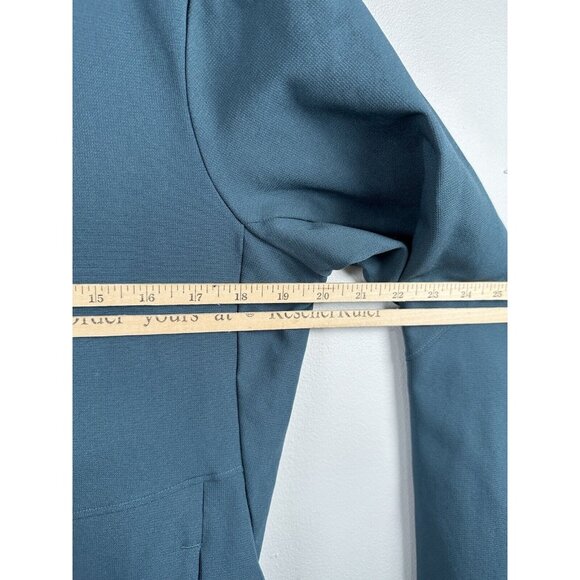 REI Co-op Women Soft Shell Cycling Jacket Large Long Sleeve Teal Blue Reflective - Picture 7 of 10